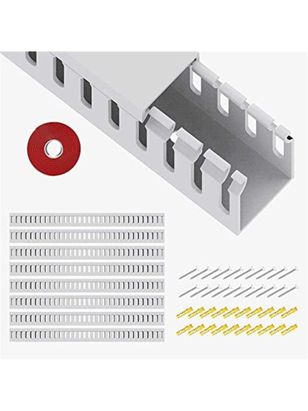 Cable Raceway Kit Cord Cover Wire Management Wall TV Desk Cable Organizer